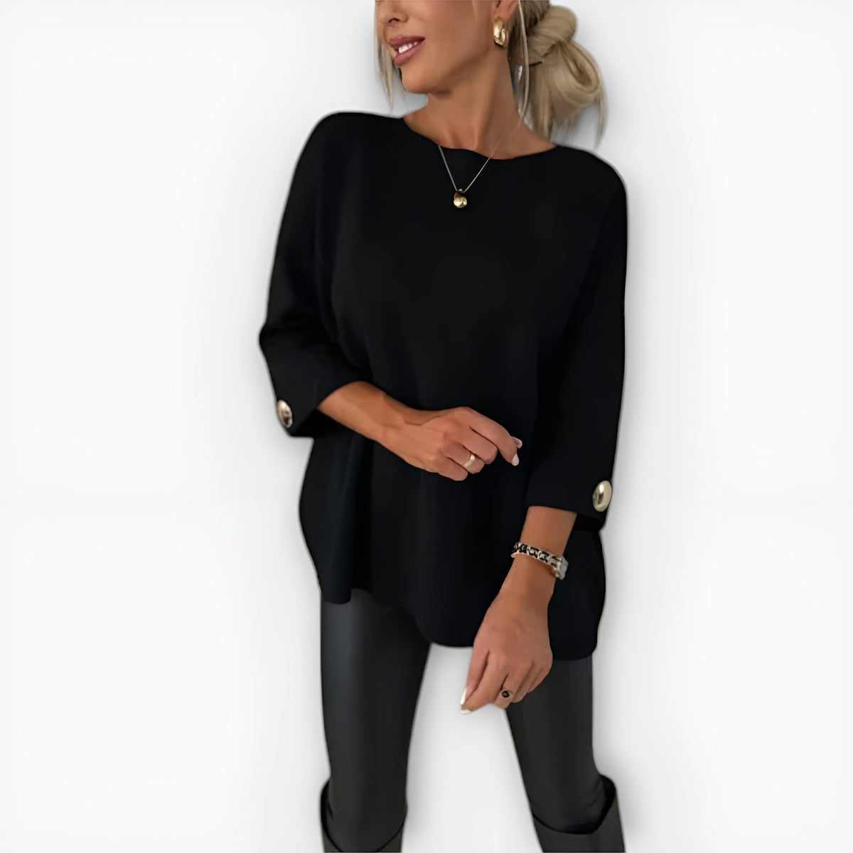 HAILEY – OVERSIZED KNOPENMANCHET TRUI