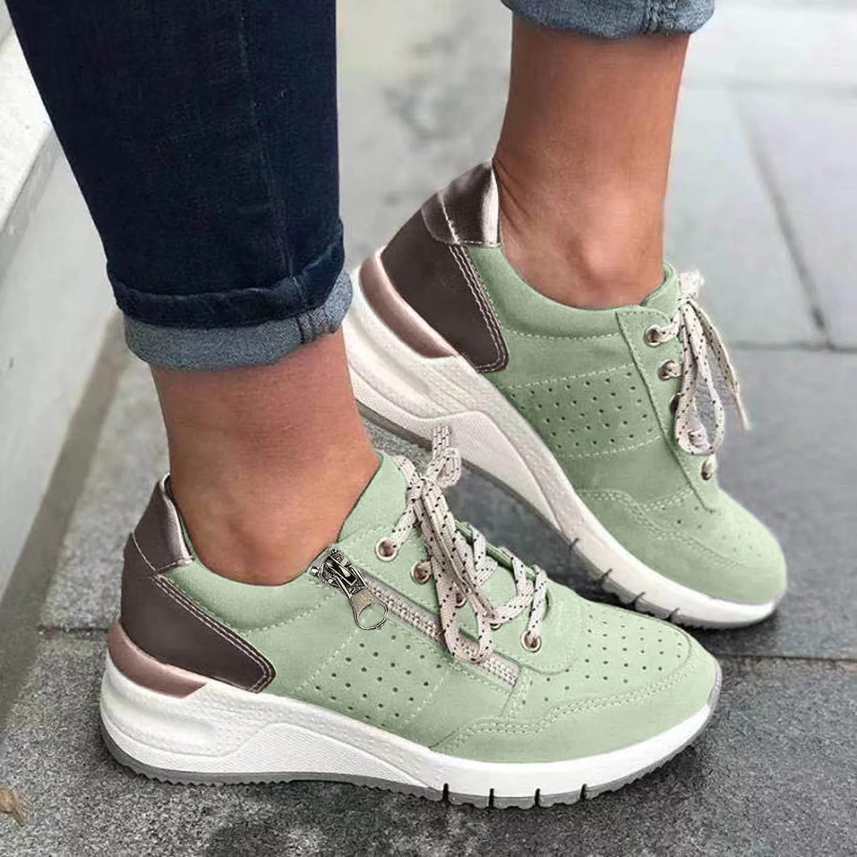 Emersyn – Trendy Dikke Zool Sneakers Dames