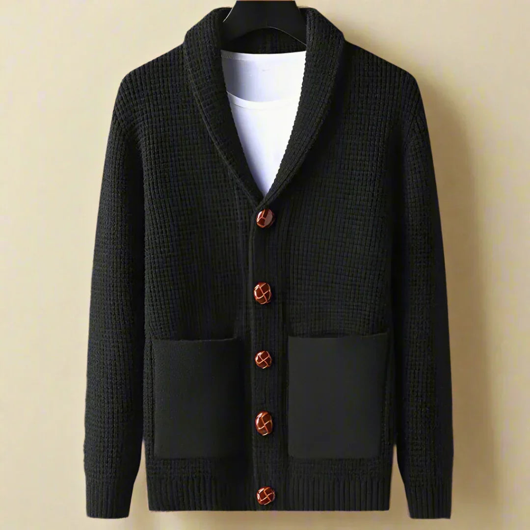 Linden Dikke Gebreide Wol Cardigan