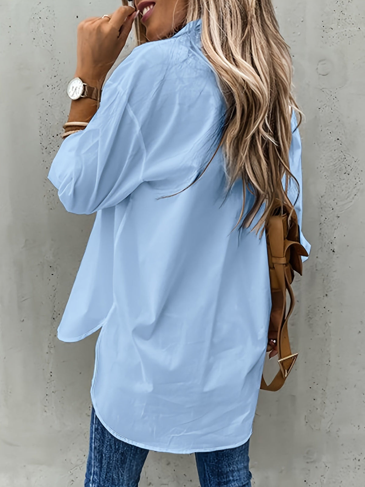 CHIQUE LANGERMIG SHIRT VOOR VROUWEN