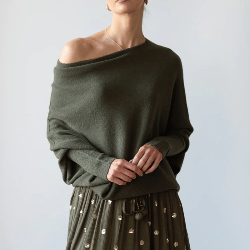 Elegante Off Shoulder Trui Dames