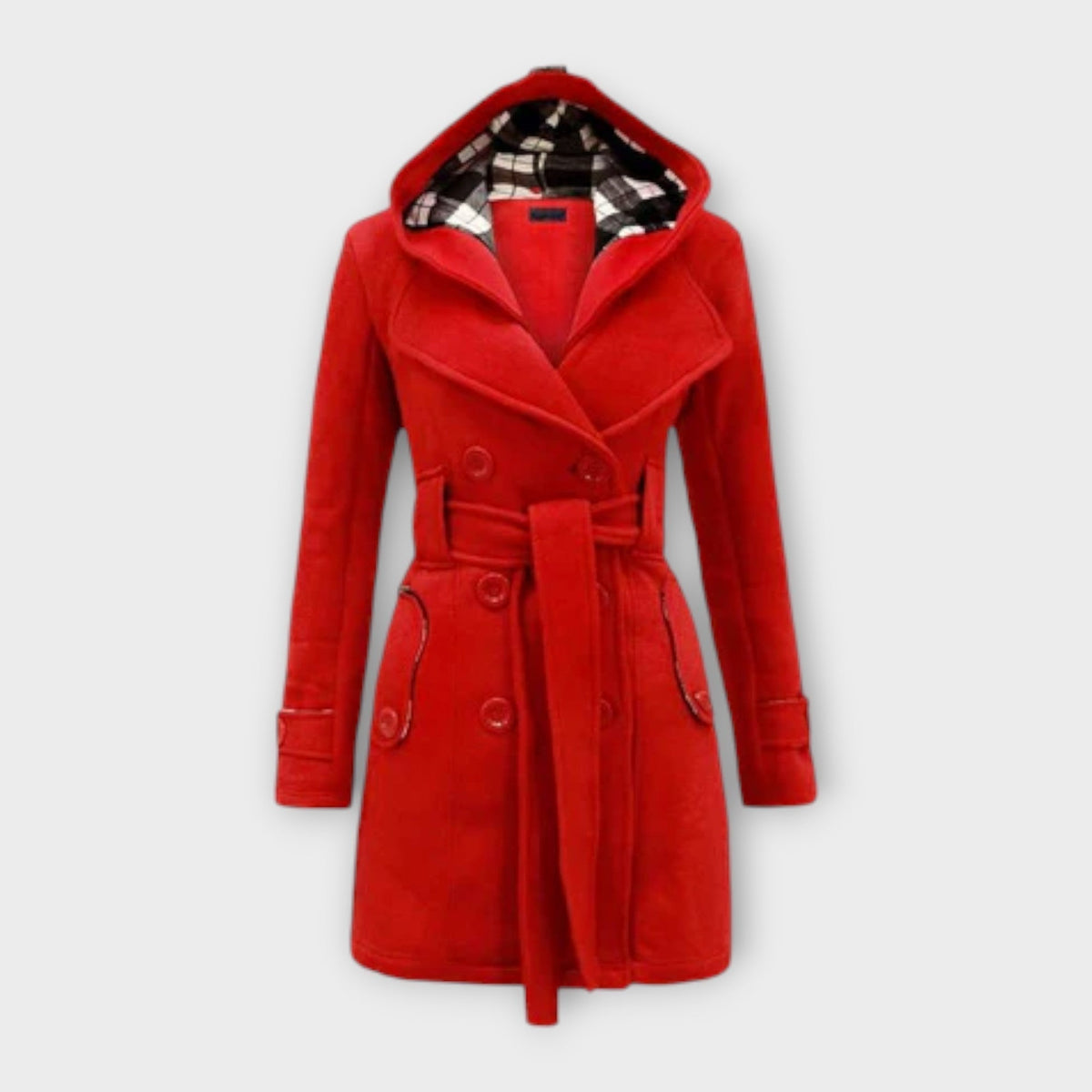AVA – ELEGANTE HOODED TRENCH COAT