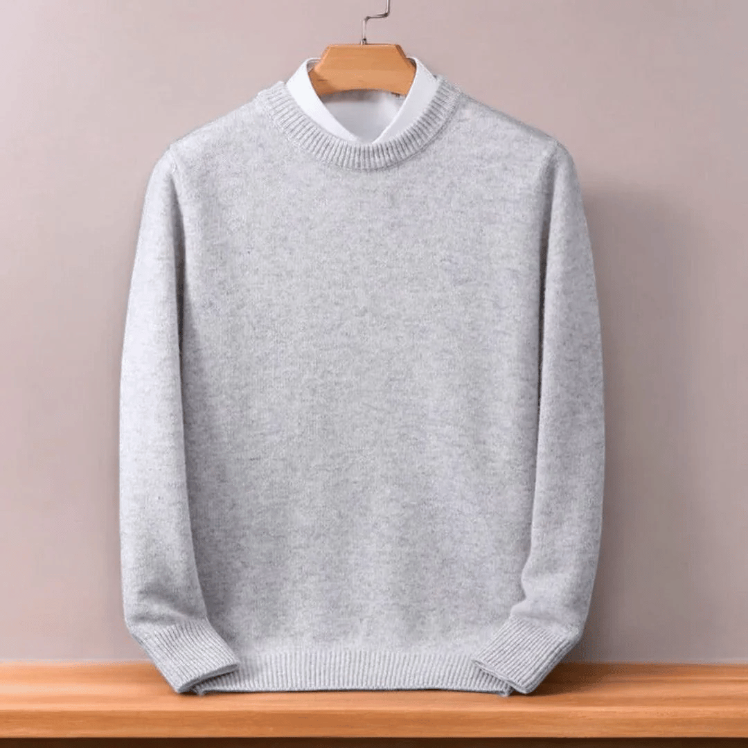 Oversized kasjmiertrui voor heren