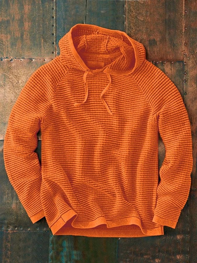 PETER – TEXTUUR GEHAKTE HOODIE