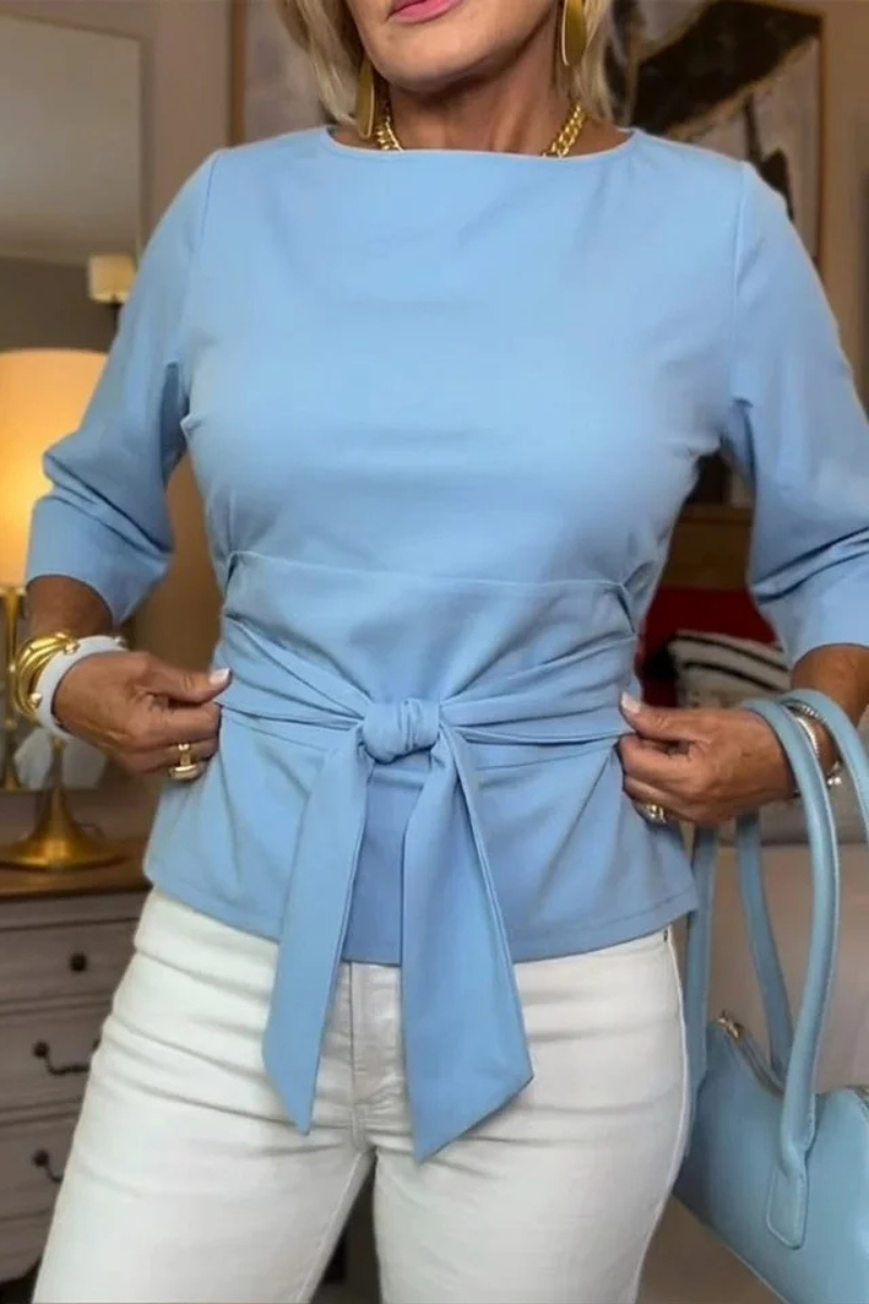 Daria | Stijlvolle Strik Taille Top