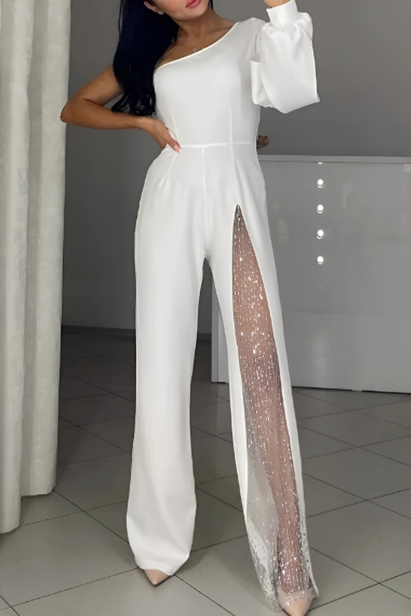 Ines | Moderne jumpsuit met wijde pijpen
