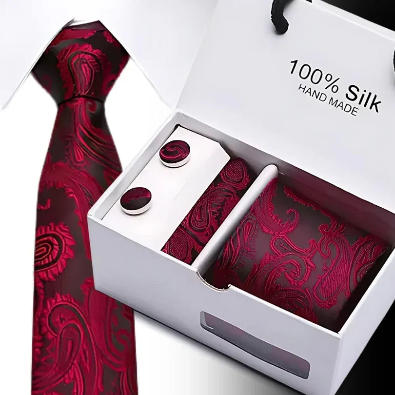 TieBox | Luxe Zijden Stropdas Cadeauset voor Mannen
