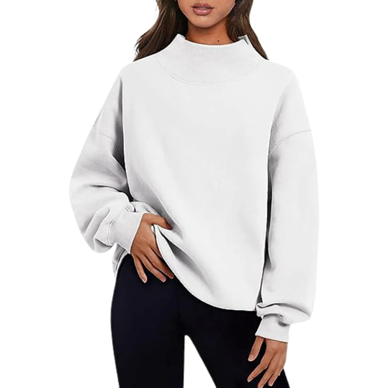 Comfortabel Basic Trui Voor Dames