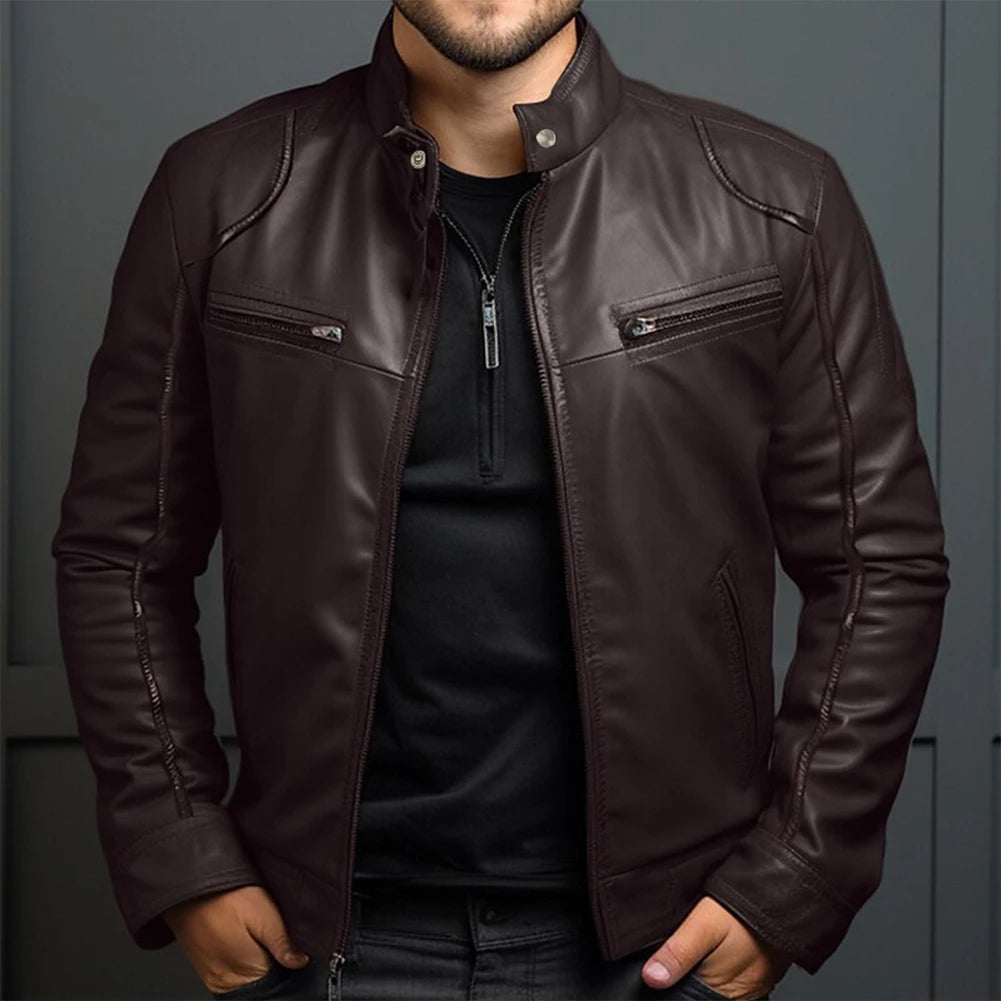 RideGear – Stijlvolle Retro Motorjack voor Heren