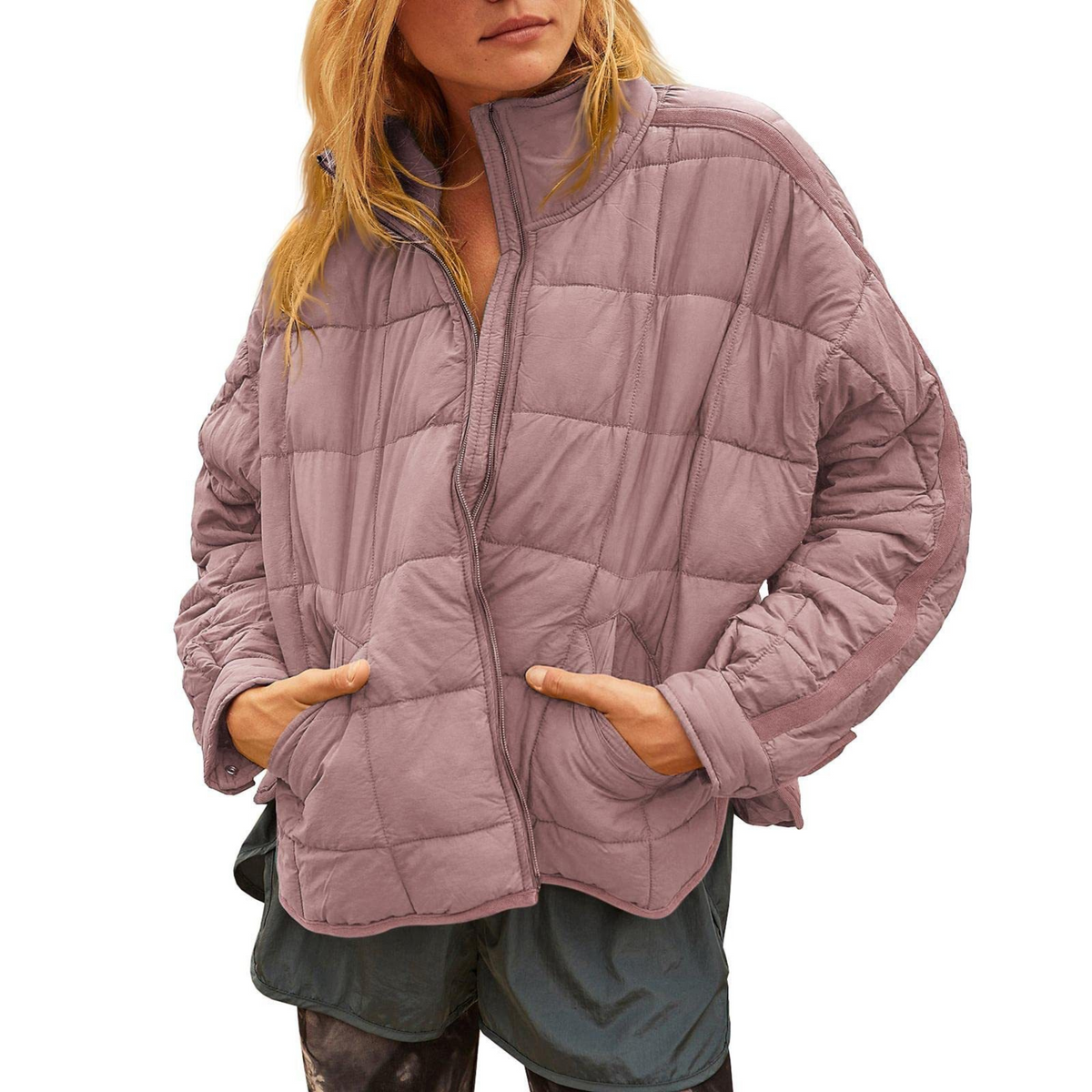 APRIL - Lichtgewicht Compacte Zip Puffer Jas