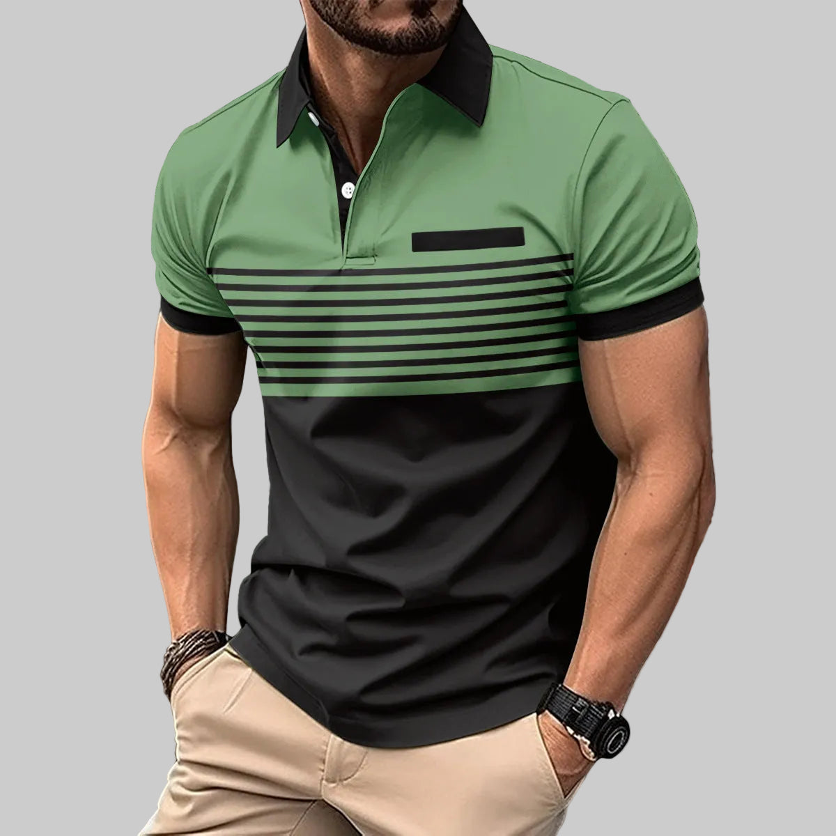 Modern zacht zomer poloshirt