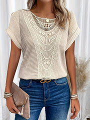 Leah - Chic Ronde Hals Brei Top