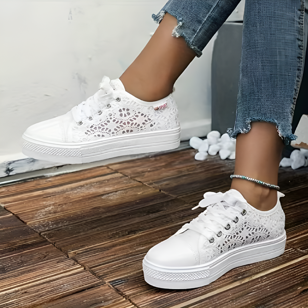 Comfortabel mode kanten sneakers