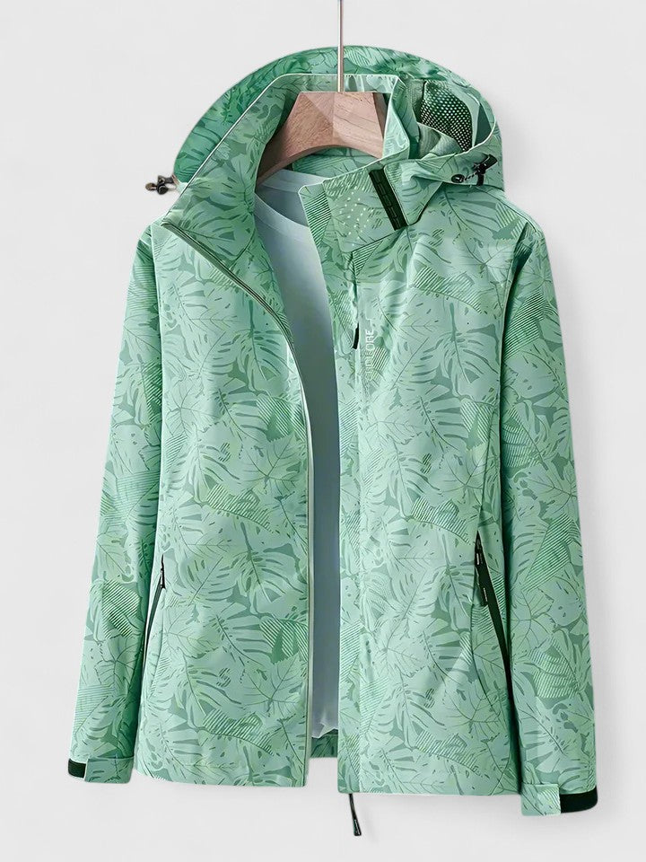 PRIM – MODERNE BLADPRINT HOODED JAS