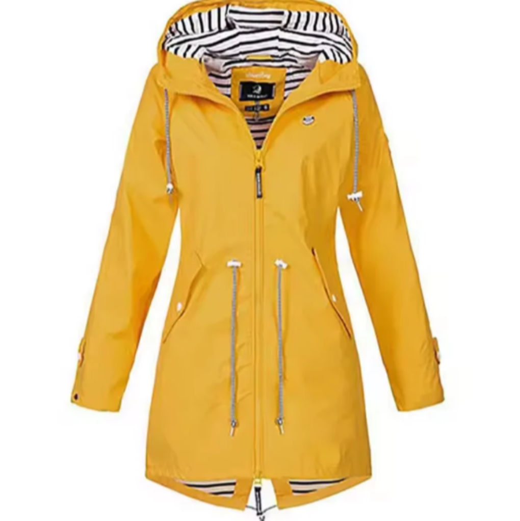Waterdichte jas met capuchon voor dames
