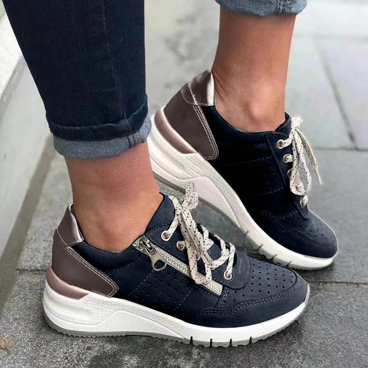 Emersyn – Trendy Dikke Zool Sneakers Dames