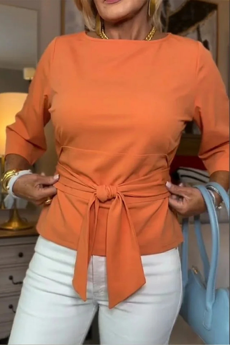 Daria | Stijlvolle Strik Taille Top
