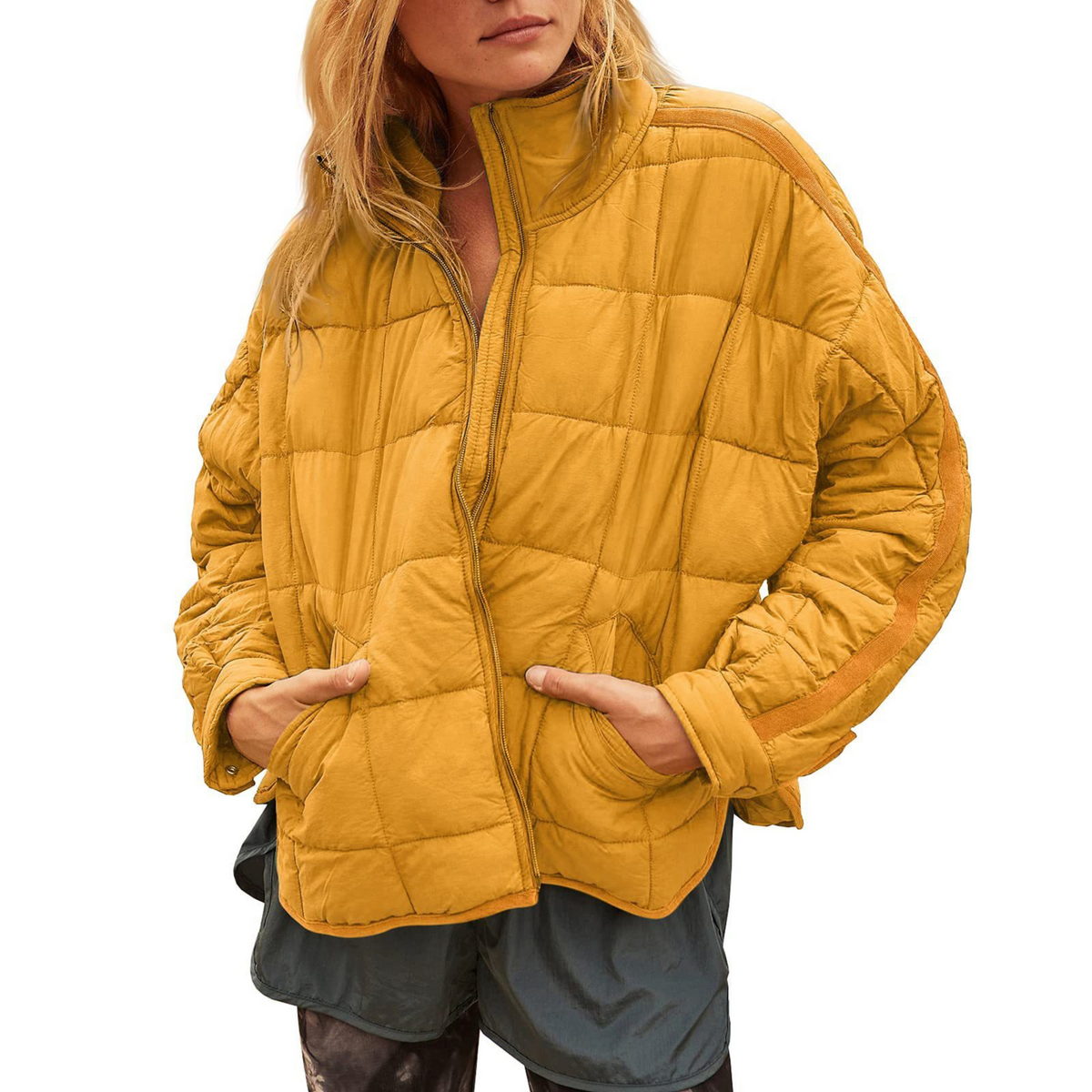 APRIL - Lichtgewicht Compacte Zip Puffer Jas