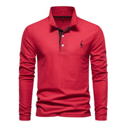 Polo Shirt Heren Knoop Hals Casual