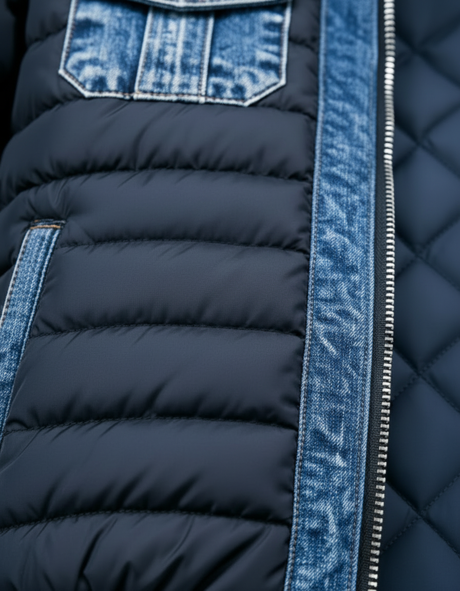 Brandon | Gevoerde Denim Jas