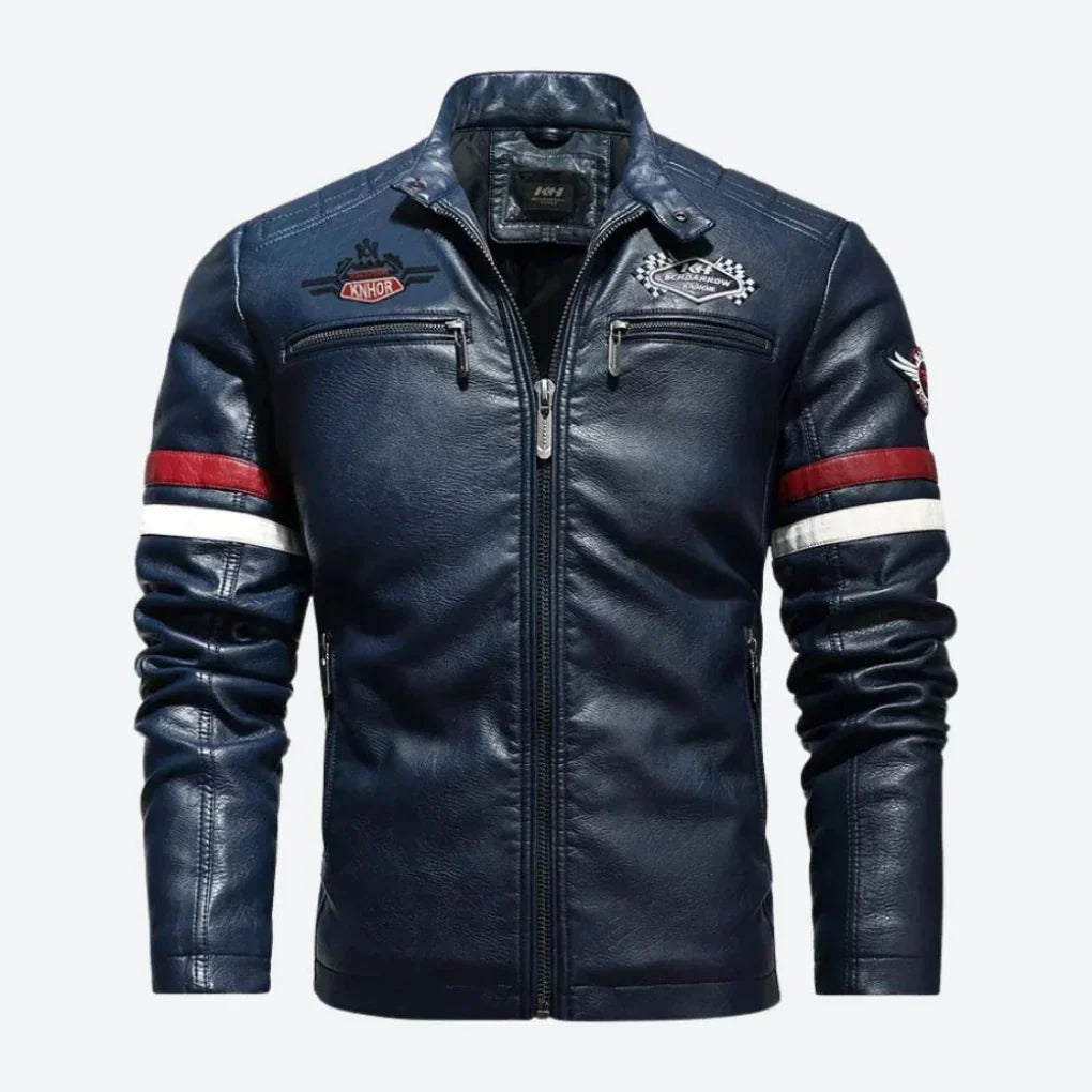 Stijlvol Zwart Heren Motorjack