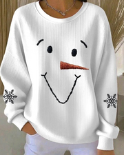 HARPER – SCHATTIGE SNEEUWMAN GEZICHT SWEATER