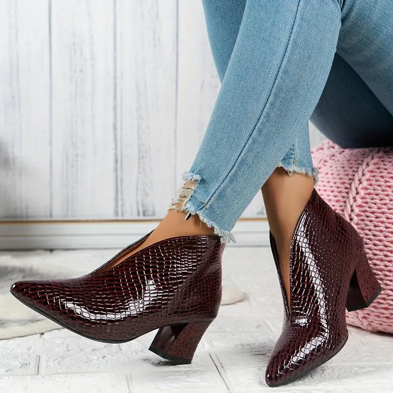 Hadley – Elegante Stiletto Enkellaarzen Dames
