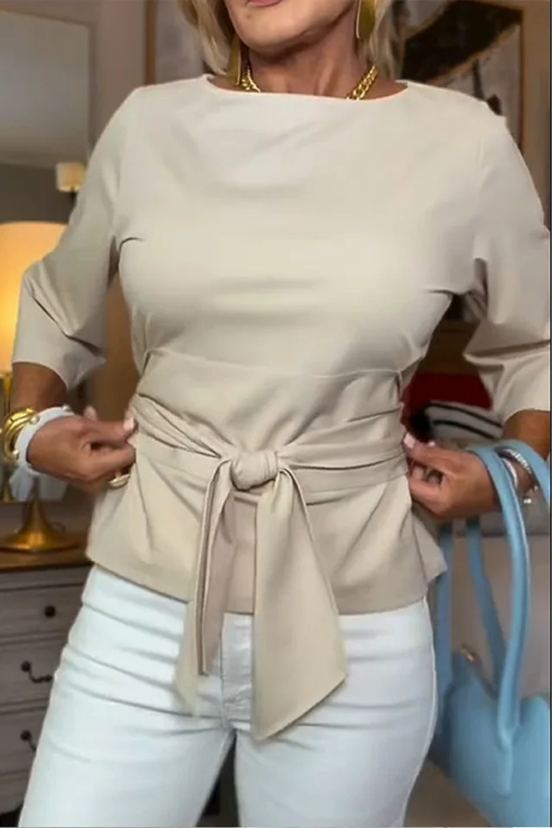 Daria | Stijlvolle Strik Taille Top