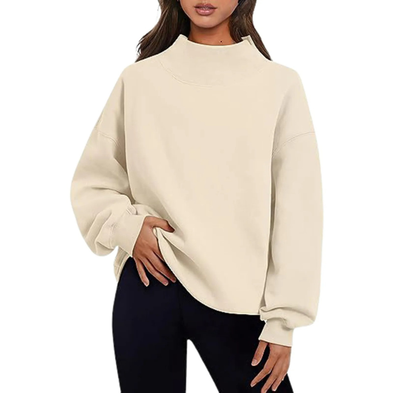 Comfortabel Basic Trui Voor Dames