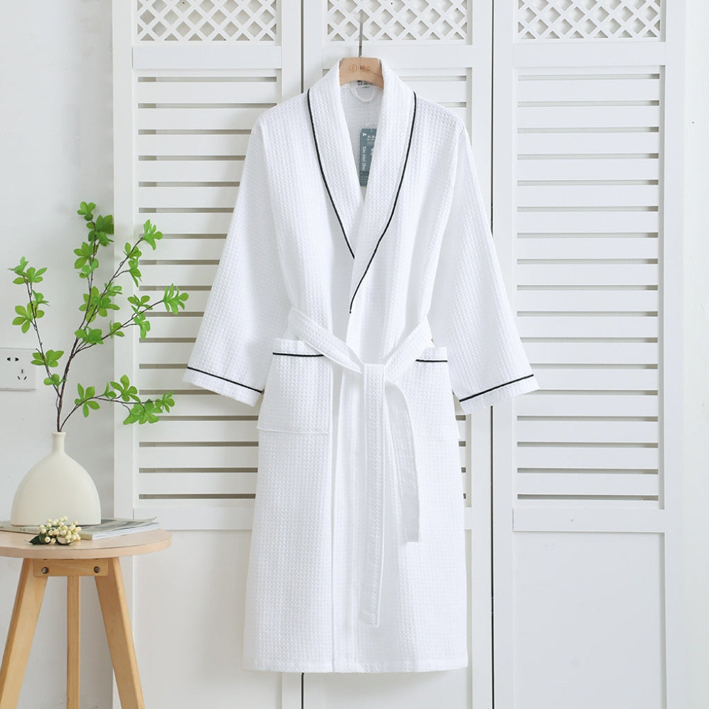 Lichtgewicht kimono 100% katoenen wafelbadjas