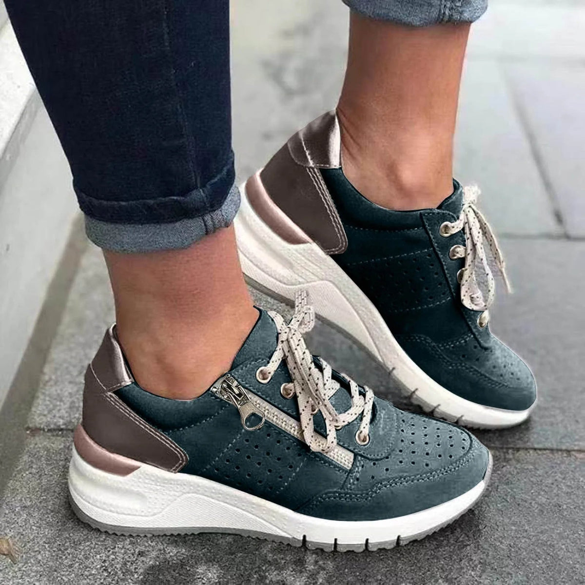 Emersyn – Trendy Dikke Zool Sneakers Dames