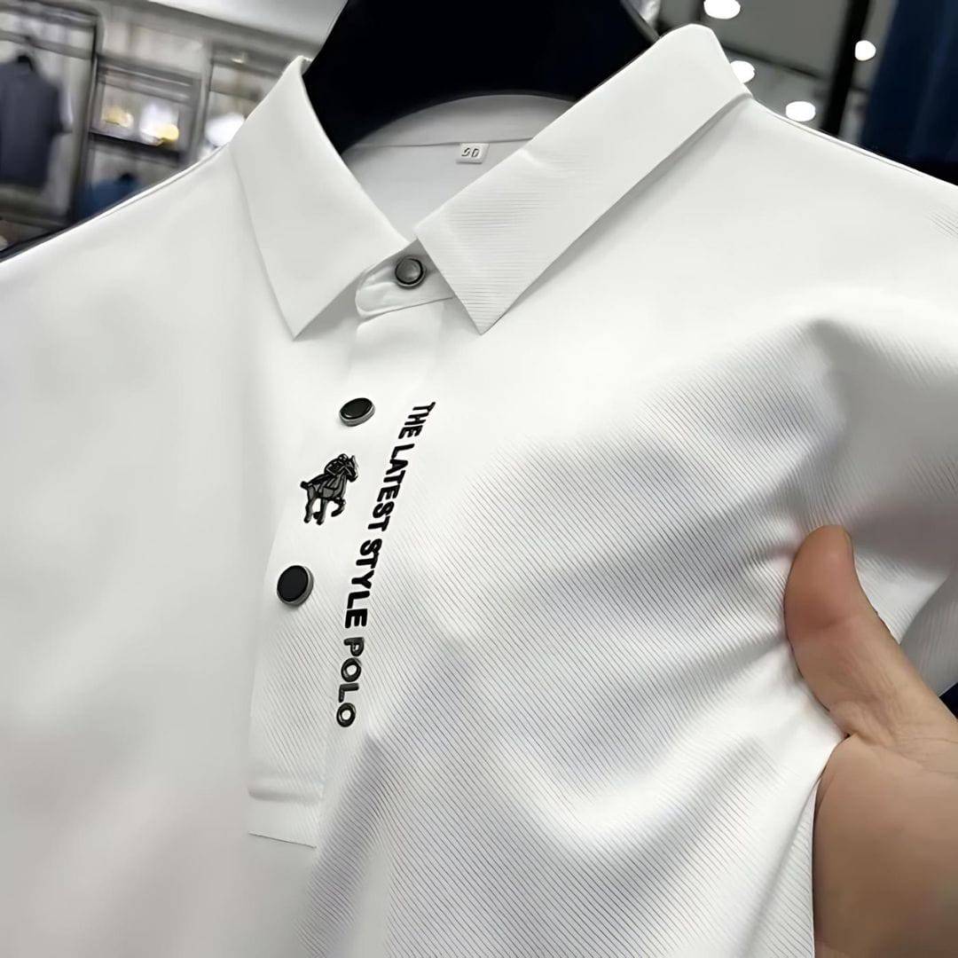 Luxe Ice Silk Polo voor Heren