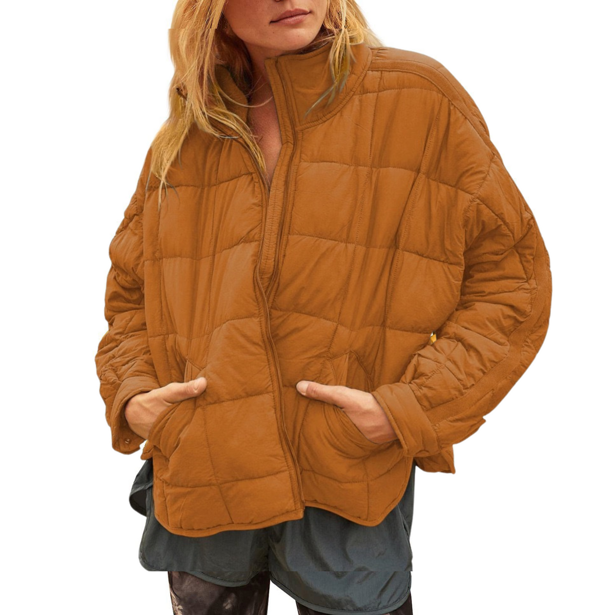 APRIL - Lichtgewicht Compacte Zip Puffer Jas