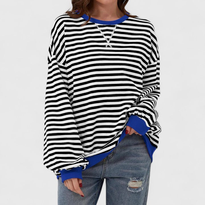 JULIA - RELAXED STRIPES SWEATSHIRT