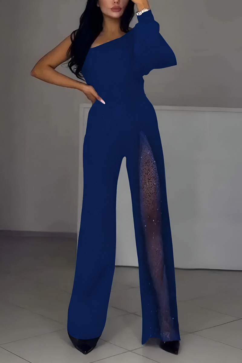 Ines | Moderne jumpsuit met wijde pijpen