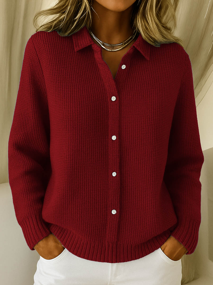 SOPHIA - COZY ELEGANCE BUTTON-UP TRUI