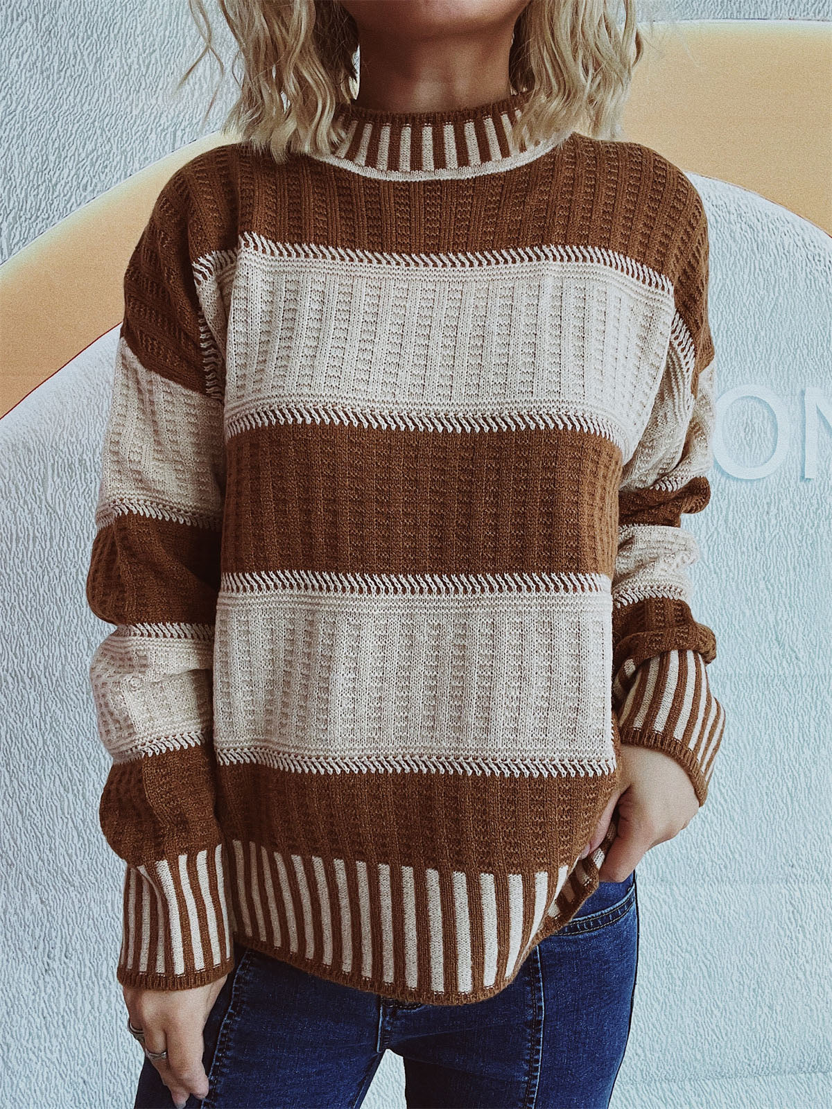 Comfortabel Dames Trui Voor De Herfst en Winter