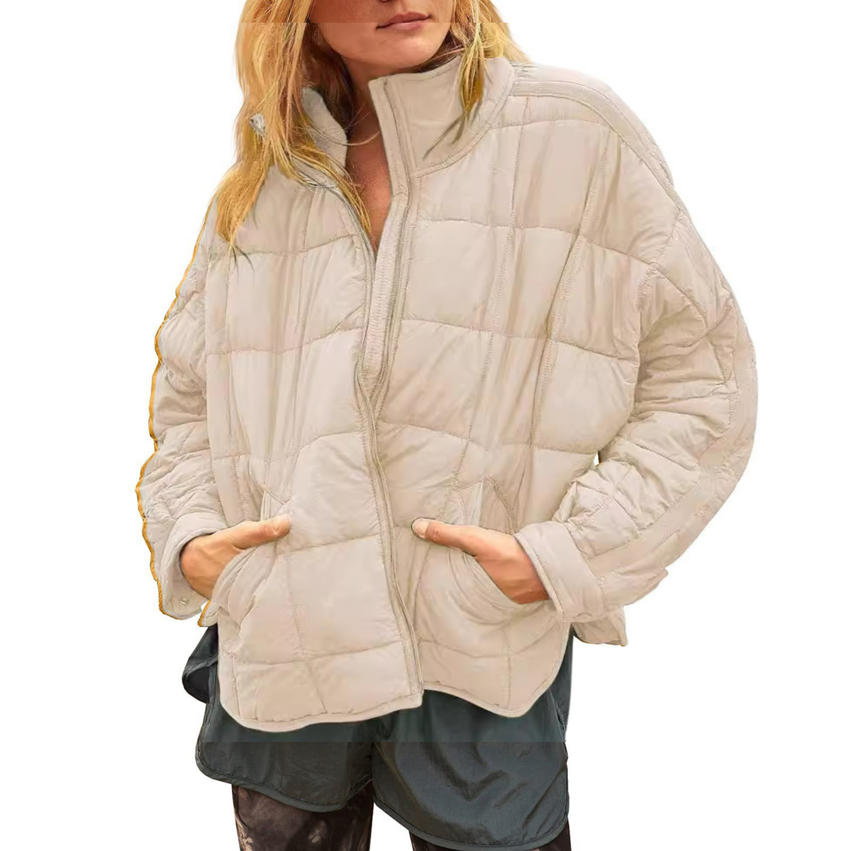 APRIL - Lichtgewicht Compacte Zip Puffer Jas
