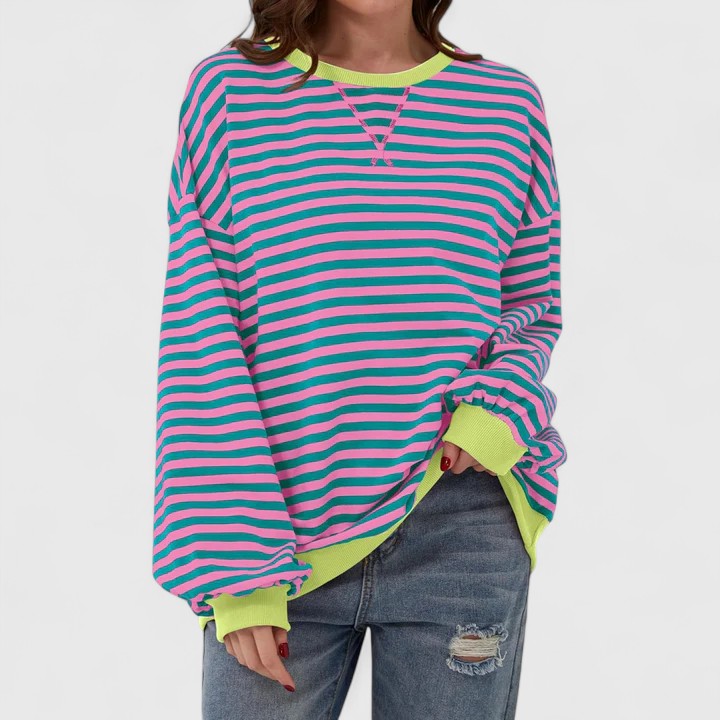 GRACE – OVERSIZED GESTREEPTE TRUI