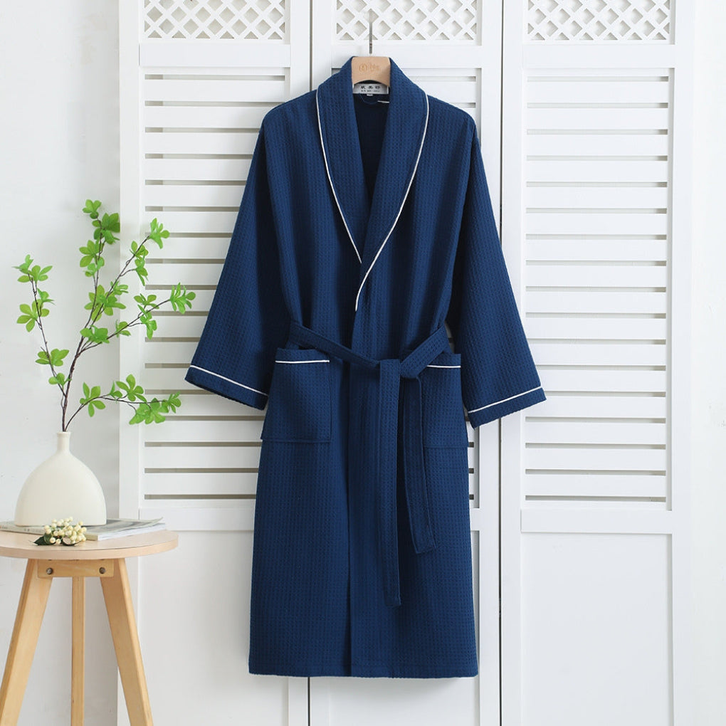 Lichtgewicht kimono 100% katoenen wafelbadjas