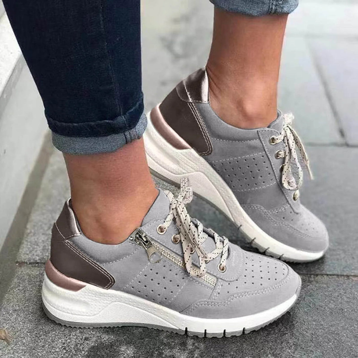 Emersyn – Trendy Dikke Zool Sneakers Dames
