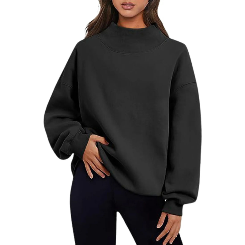 Comfortabel Basic Trui Voor Dames