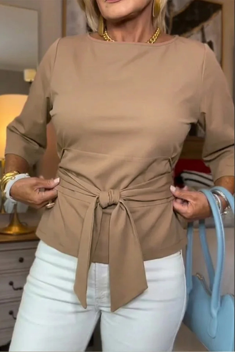 Daria | Stijlvolle Strik Taille Top