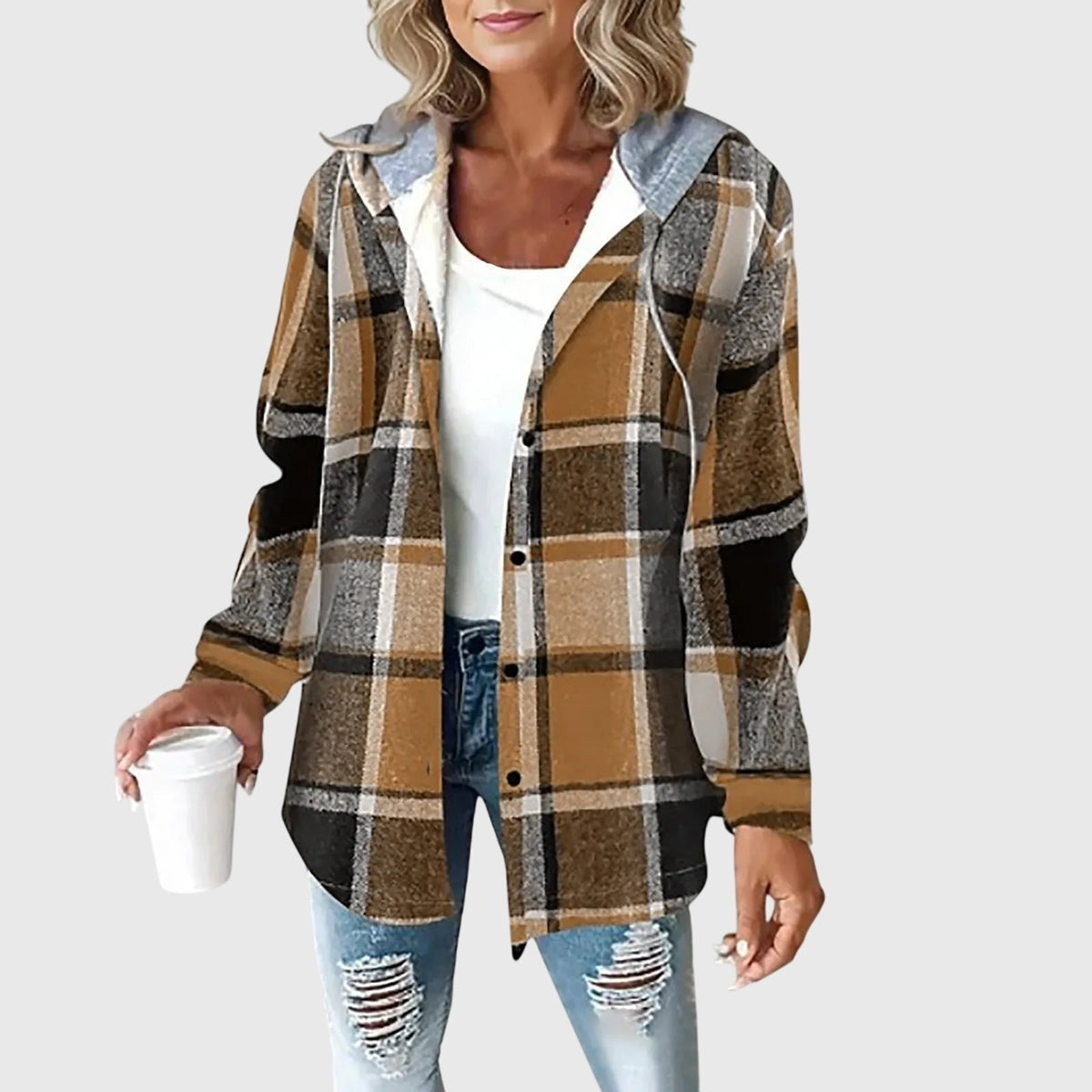 Martina | Dames Mesh Knopsluiting Jas