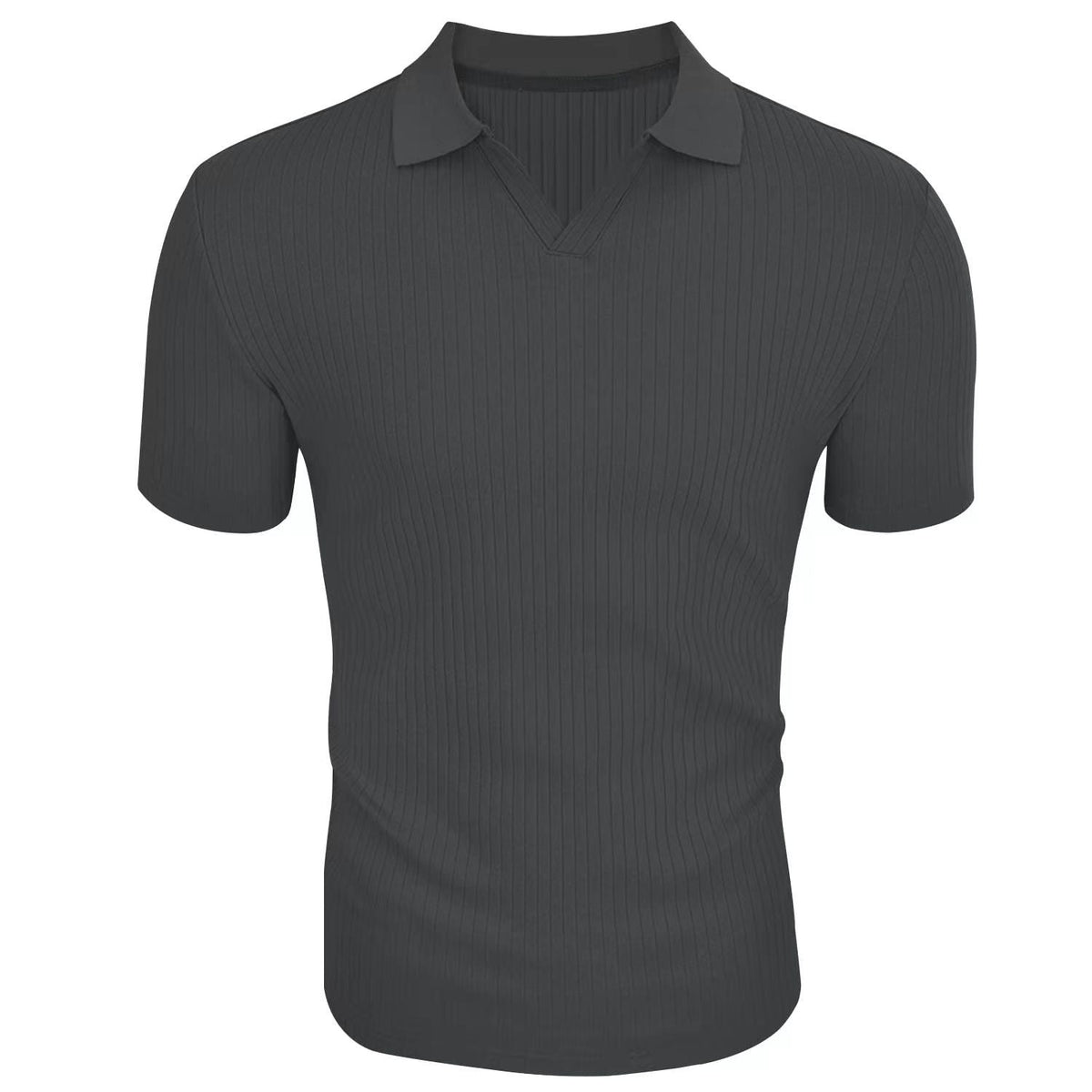 Casual poloshirt met structuur en nauwsluitende pasvorm