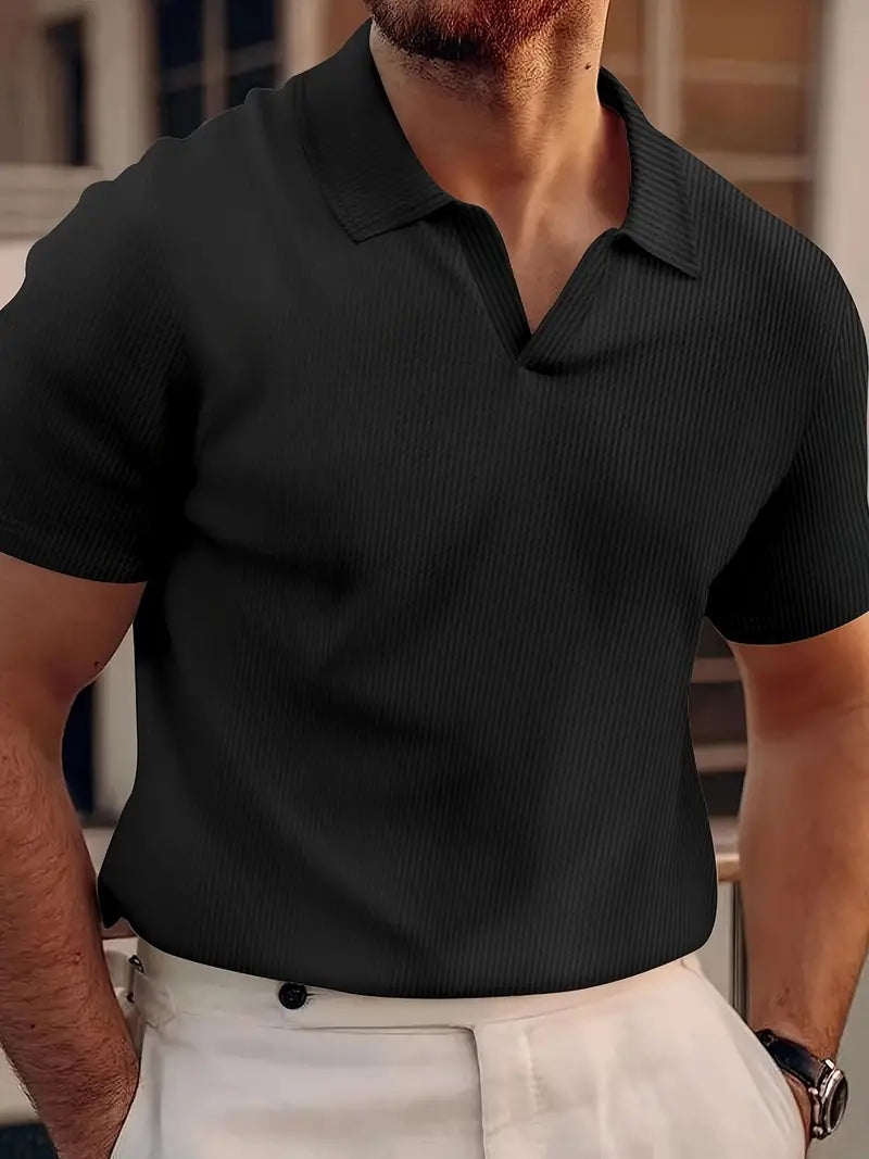 Heren Comfortabel poloshirt met korte mouwen