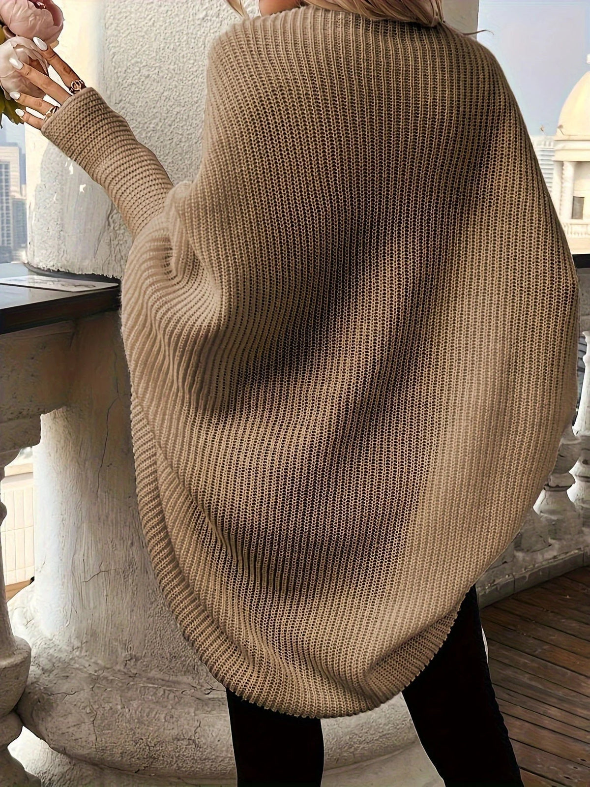 Comfortabel Warme Gebreide Wollen Cardigan met Mouwen voor Dames - Eline