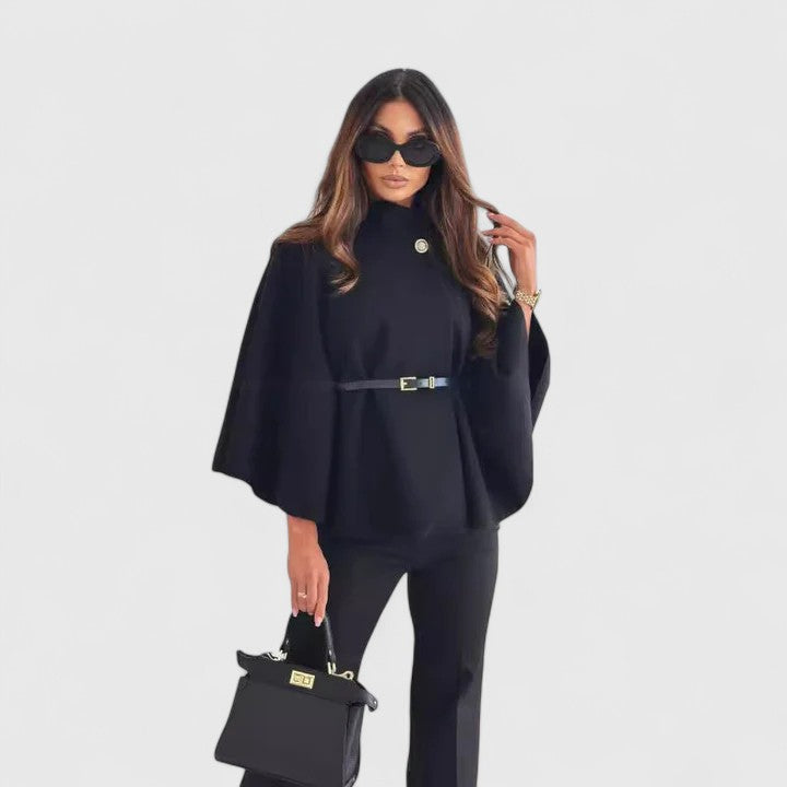 AVA – ELEGANTE STRUCTUUR CAPE JACKET