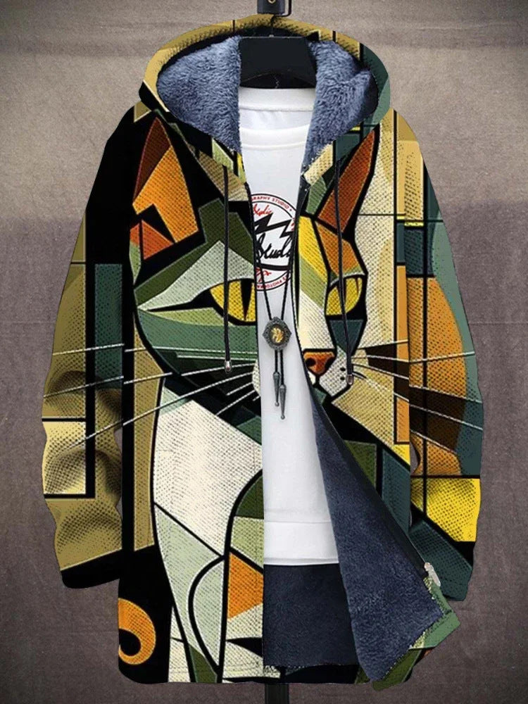 Retro colorblock-vest voor heren