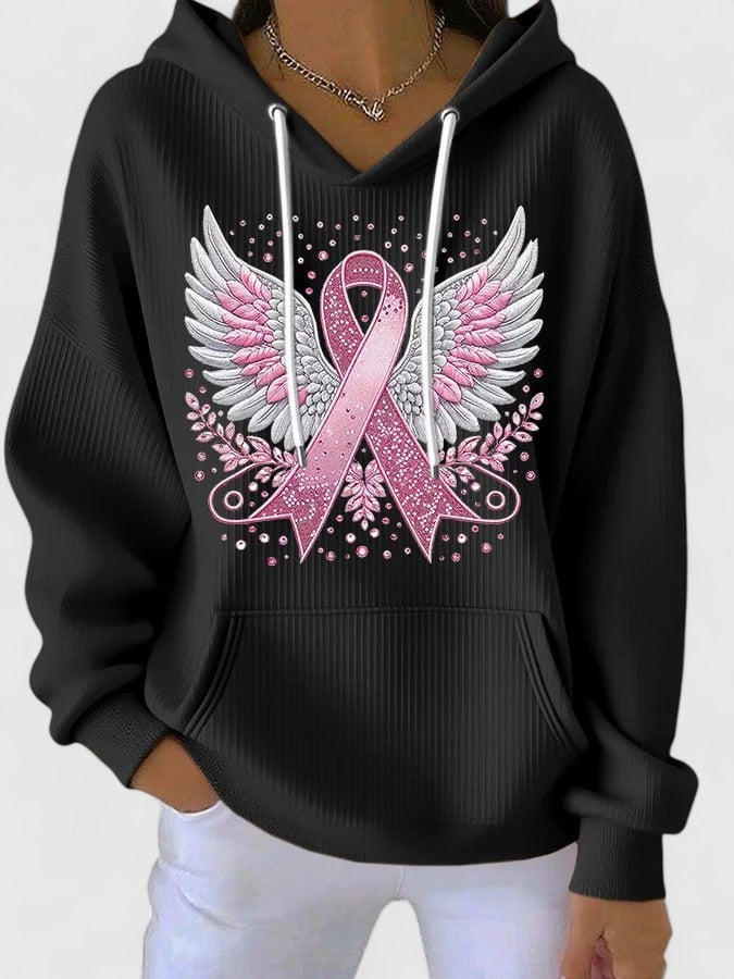 MORGAN – PINK RIBBON ENGELENVLEUGELS HOODIE